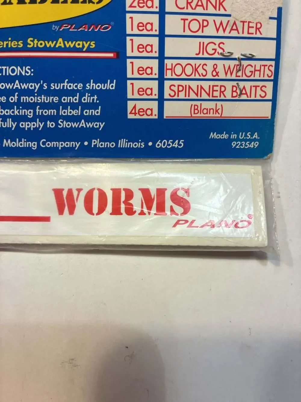 Plano StowAway Labels for Model 36 & 3700 Series Tackle Boxes